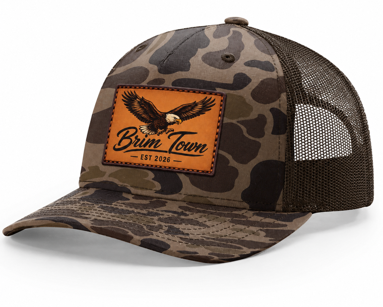 Duck Camo Richardson 112PFP Five Panel Trucker Hats